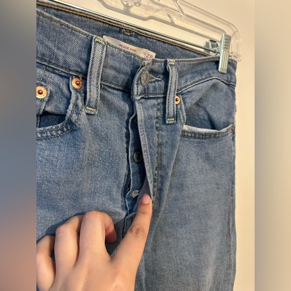Levi's Blue Wedgie Skinny Jeans Size 28 - Picture 3 of 7
